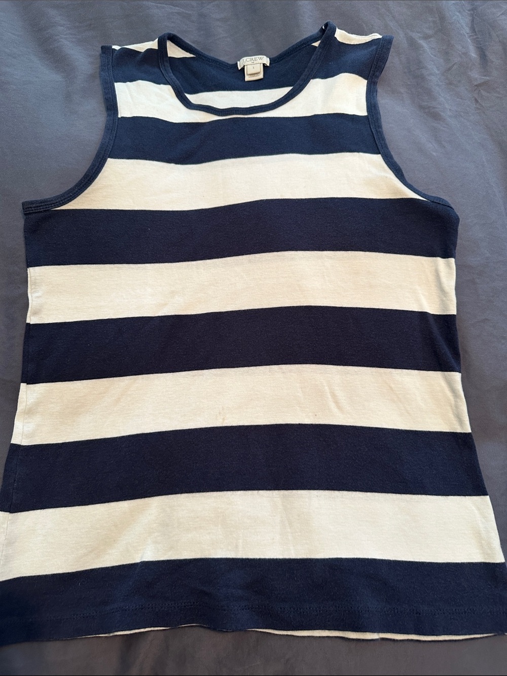 Crewcuts Navy and White Striped Tank Top for Kids